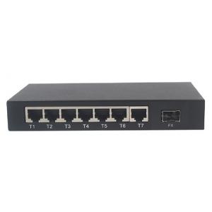 China Fast 8 Ports Ethernet Network Switch 100FX And 7 10 / 100M Rj45 With Management Function supplier