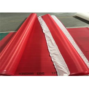 Red / White Paper Machine Clothing Polyester Screen Mesh Insert Seam Type