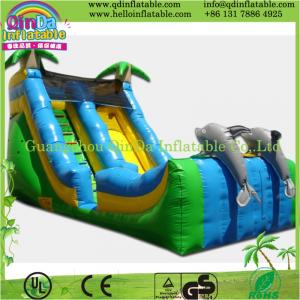 strong colored inflatable slide,pvc promotion giant inflatable slide for sale