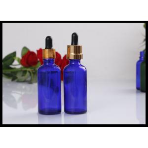 China Blue Garomatherapy Oil Bottles 30ml , Pharmaceutical Empty Essential Oil Bottles supplier