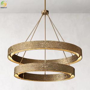 China LED Copper Modern Ring Light AC85 - 265V For Hotel / Villa supplier