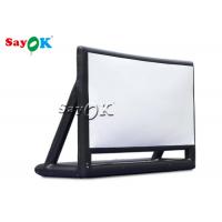 China Backyard Movie Screens 7x5mH Foldable Black Inflatable Screen Cinema For Stage Decoration on sale