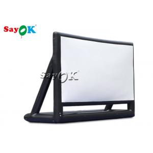 China Backyard Movie Screens 7x5mH Foldable Black Inflatable Screen Cinema For Stage Decoration supplier