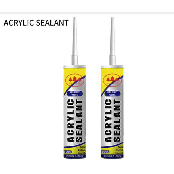 10 Linear Feet Coverage Area Acrylic Sealant Adhesive in White Finish