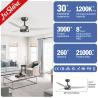 China 3 Blades Ceiling Fan With Light Dc Motor 6-Speed Choice Modern Style wholesale