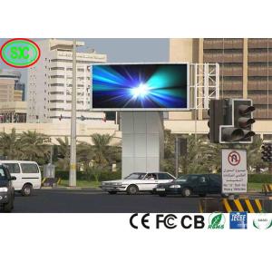 China El triángulo correcto al aire libre impermeable a todo color al aire libre del alto brillo P10 RGB llevó la pared video del gabinete de exhibición con CB del CE supplier