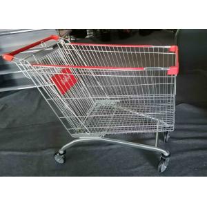 Grocery Foldable Shopping Cart , 4 Wheel Shopping Trolley Powder Coated