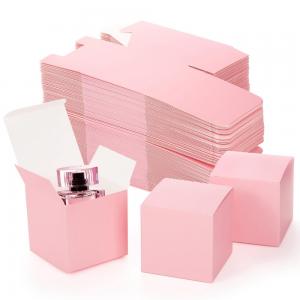 China Customized Beautiful Design Folding Pink Skin Care Packaging Paper Perfume Box for Perfume supplier