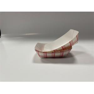Eco Disposable Paper Food Tray Stackable Hot Dog Paper Holders