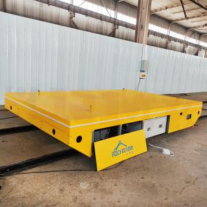 Wireless Remote Control 25 Tons Rail Flat Car For Factory Steel Billet Transport