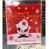 cone shape custom print clear plastic christmas candy bag,cone shaped clear