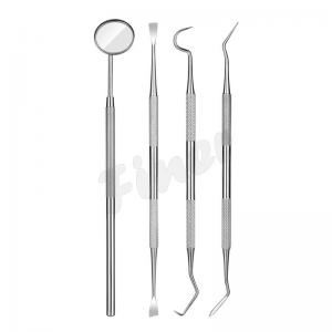 China Stainless Steel Oral Clean Teeth Tools With Mouth Mirror supplier