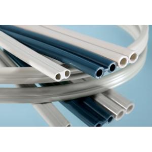 China PVC Polyvinylchoride Hose Vinyl Tubing ,White Flexible PVC Sleeves , Grey PVC Double tubes supplier
