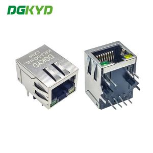 China Network Connector RJ45 with Transformer Integrated Magnetics , 100BASET G/Y supplier