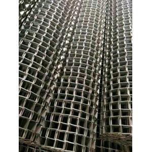                  Wavy Stainless Steel Wire Net Belt High Temperature Stainless Steel Chain Wire Mesh Conveyor Belt             