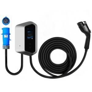 2.4 Lcd Color Screen Wall Ev Chargers Ip54 110-240V