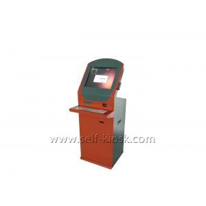 Touch Screen Self Service Check In Kiosk Hotel With Key Card Dispenser