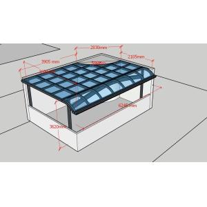 China Customized Aluminium  Support Awning With Polycarbonate Sheet Roofs supplier