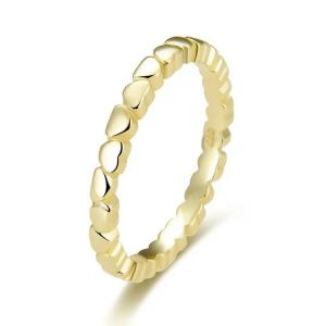 9 K Yellow Gold Jewelry Dainty Design Yellow Gold Ring For Girls