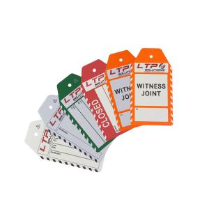 China 警告用ポリプロピレンタグ PVC引き裂き防止 両面印刷 プラスチックタグ wholesale