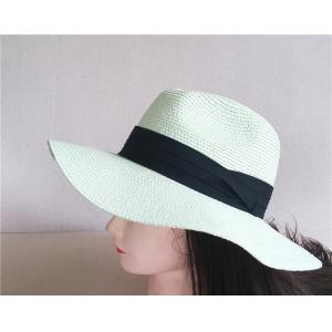 China 2017 Hot Colorful Boater Straw Hat With High Quality Wholesale   100% wheat straw color  coffee&white  etc supplier