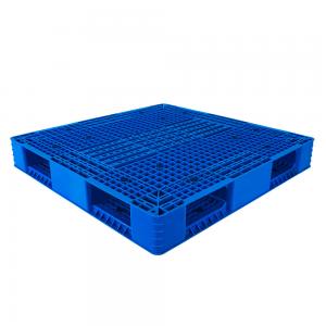 China Material Handling Double Faced Euro Standard Heavy Duty Plastic Pallet with Steel Bar supplier