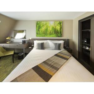 Putrajaya modern hotel fashion furniture bedroom sets used HPL laminate bed with desk table and in wall wardrobe cabinet