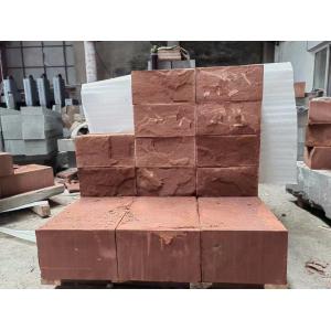 Frost Resistant 5cm Thick Red Natural Sandstone Slabs For Outdoor Floor Coverings