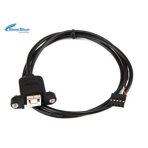 China tornillo fácil moldeado conector pin de la capilla del cable de extensión de 2.54m m USB 5 - en la instalación supplier
