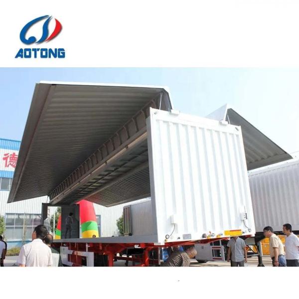 11000-13000mm Two Side Open Wing Semi Trailer for Flexible Cargo Loading and Unloading
