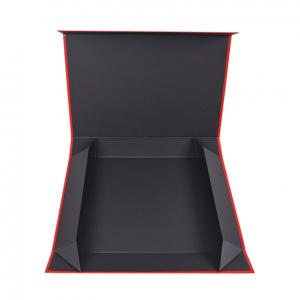 China Personalised Black Chocolate Gift Box Folding Flaps Lid With Custom Printed supplier