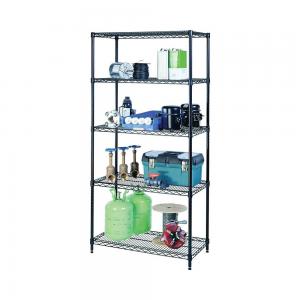 Heavy Duty Storage Metal Wire Shelving Adjustable Coated Black OEM ODM