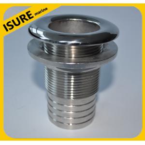 Stainless Steel Covered Thru-Hull Bilge Pump Hose Fitting for Boats