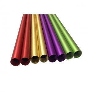 Colorful Al6061 Al6063 Blasted Alloy Tubing Aluminum Anodized Pipes Round Aluminium Blasting Tubes