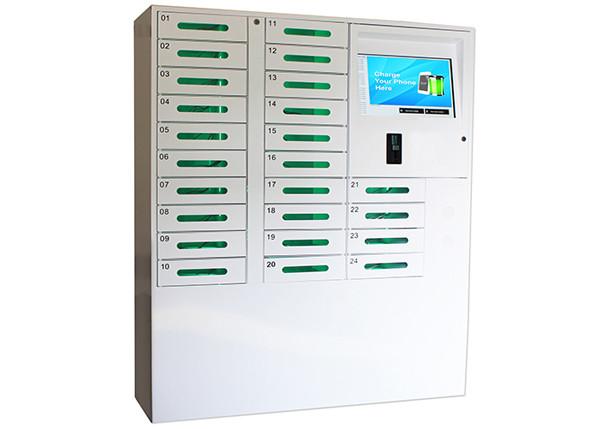 Museum / Library Secure Phone Charging Station with 24 Secured Safe Doors