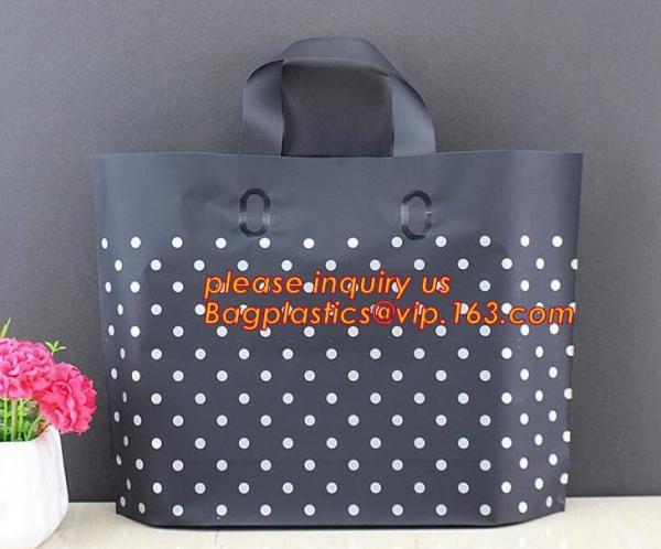 eco-friendly china factory supply poly soft loop handle carrier bags shopper