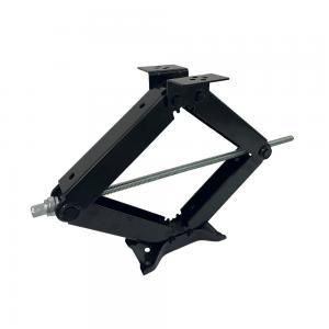 China 24 Scissor Leveling Floor Jack Black RV Stabilizer Jacks 2.5T Capacity With Handle supplier