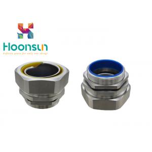 China Hexagonal Male Flexible Metal Hose Fittings , Waterproof Conduit Fittings supplier