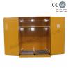 China Gabinete de almacenamiento grande amarillo de acero del líquido inflamable con la puerta doble de la alta superficie del lustre wholesale