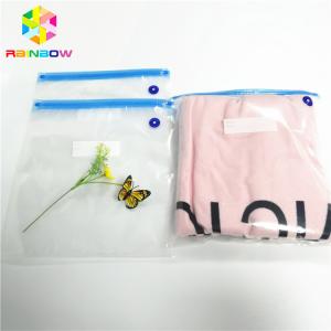 China Food Grade Plastic Pouches Packaging Custom Clear Vacuum Bag Zipper Top Heat Seal supplier