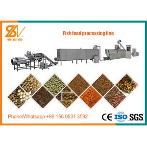 China Floating And Sinking Fish Feed Pellet Machine / Fish Food Processing Machine supplier