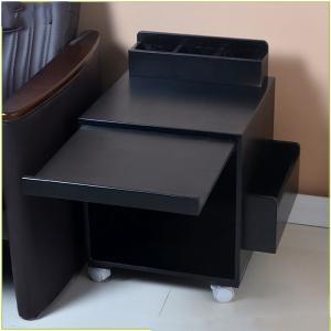 Multifunction Black Movable Wheels E1 MDF Solid Wood Coffee Tables