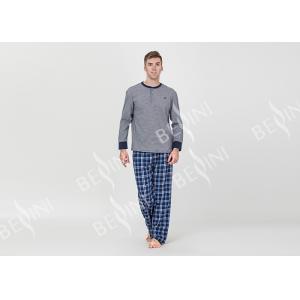 China Plus Size Mens Luxury Sleepwear Spring Pajamas Functional Placket With One Button supplier