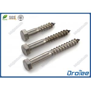 China 304/316 Stainless Steel Hex Head Wood Screw Lag Bolts supplier