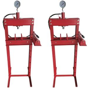 Custom Red Black 50 Ton Hydraulic Shop Press Corrosion Resistance With Gauge