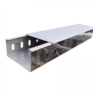 304 Stainless Steel Electrical Cable Tray Types Customized Size For Industrial