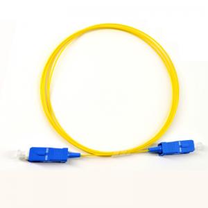 China Sc Sc Single Mode Fiber Patch Cord 2.0mm 3.0mm Simplex Fiber Optic Patch Cable supplier