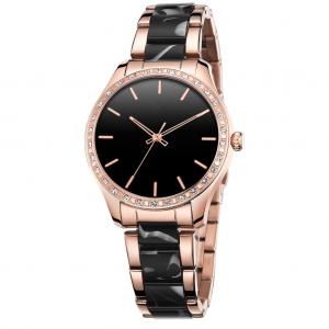 2019 New Analog Quartz Wrist Watch Women Watch Fashion Leather Strap watch with Mother of Pearl Dial