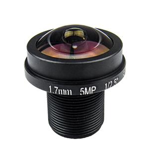China 5,0 lente del megapíxel 1.7m m Fisheye para la cámara IP 1/2.5 del CCTV de HD M12 lente panorámica granangular compatible del CCTV del soporte F2.0 supplier