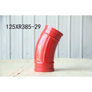 125*R385-29 Pump Bend Tube Red Color and  Customized Style for Concrete Pump Truck